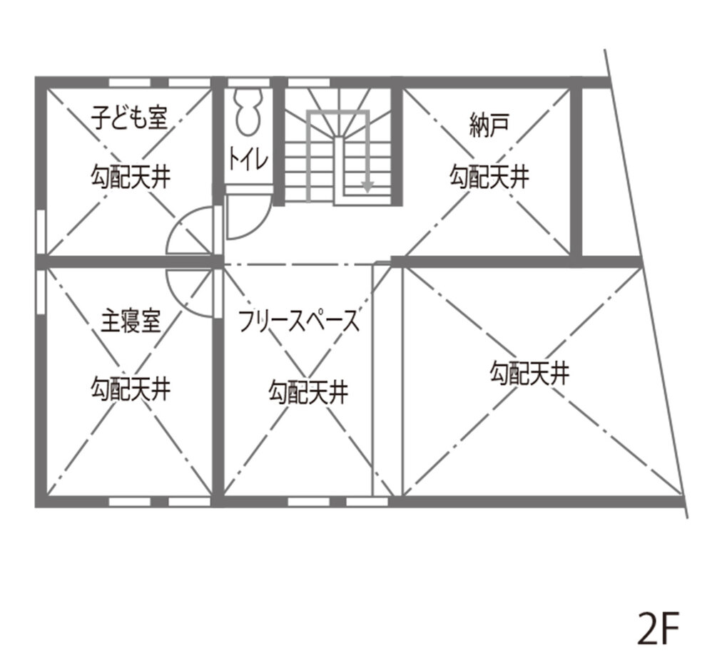 Casa（カーサ） どこにいても家族の息づかいを感じられる、吹き抜けと大開口のマドリ 2F