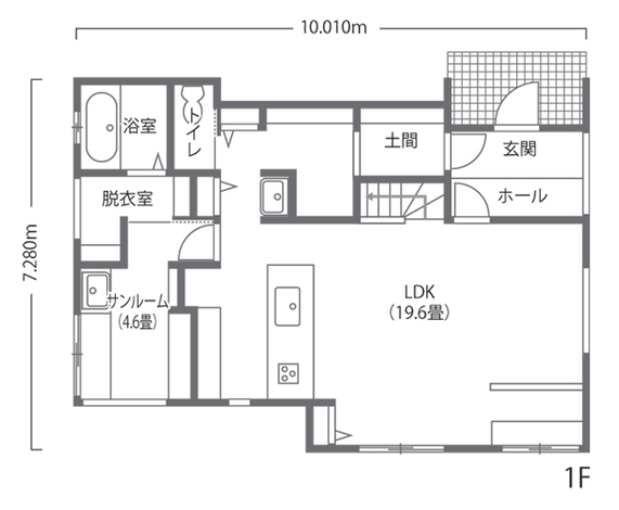 渡辺建設 外は閉じて守り、中に開いてのびのびと。デザインと使い勝手を両立した家 
