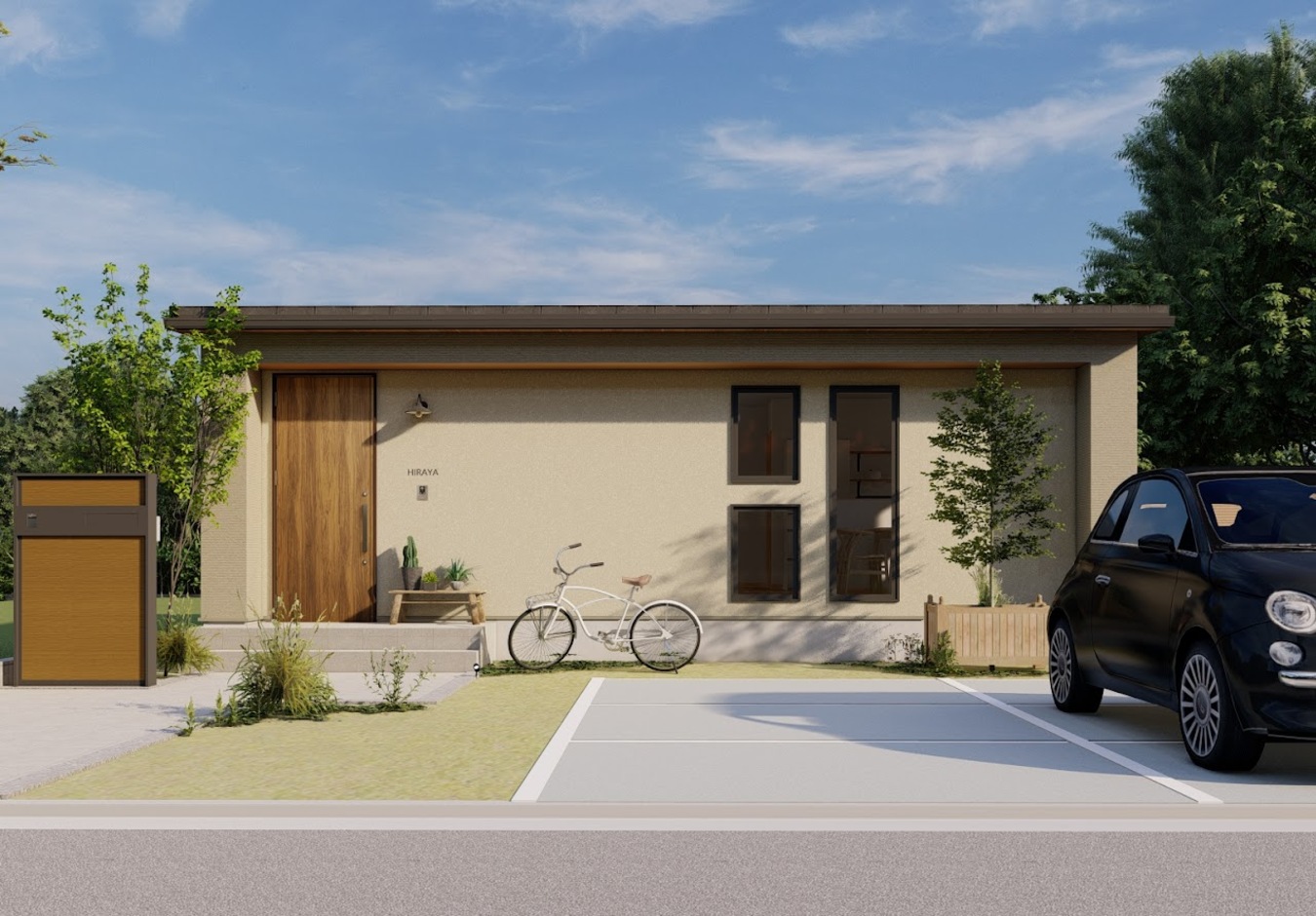 第一伊藤建設 1370万の超高性能平屋住宅・居心地のいい空間のフラットでシンプルな２０坪のお家mys 外観