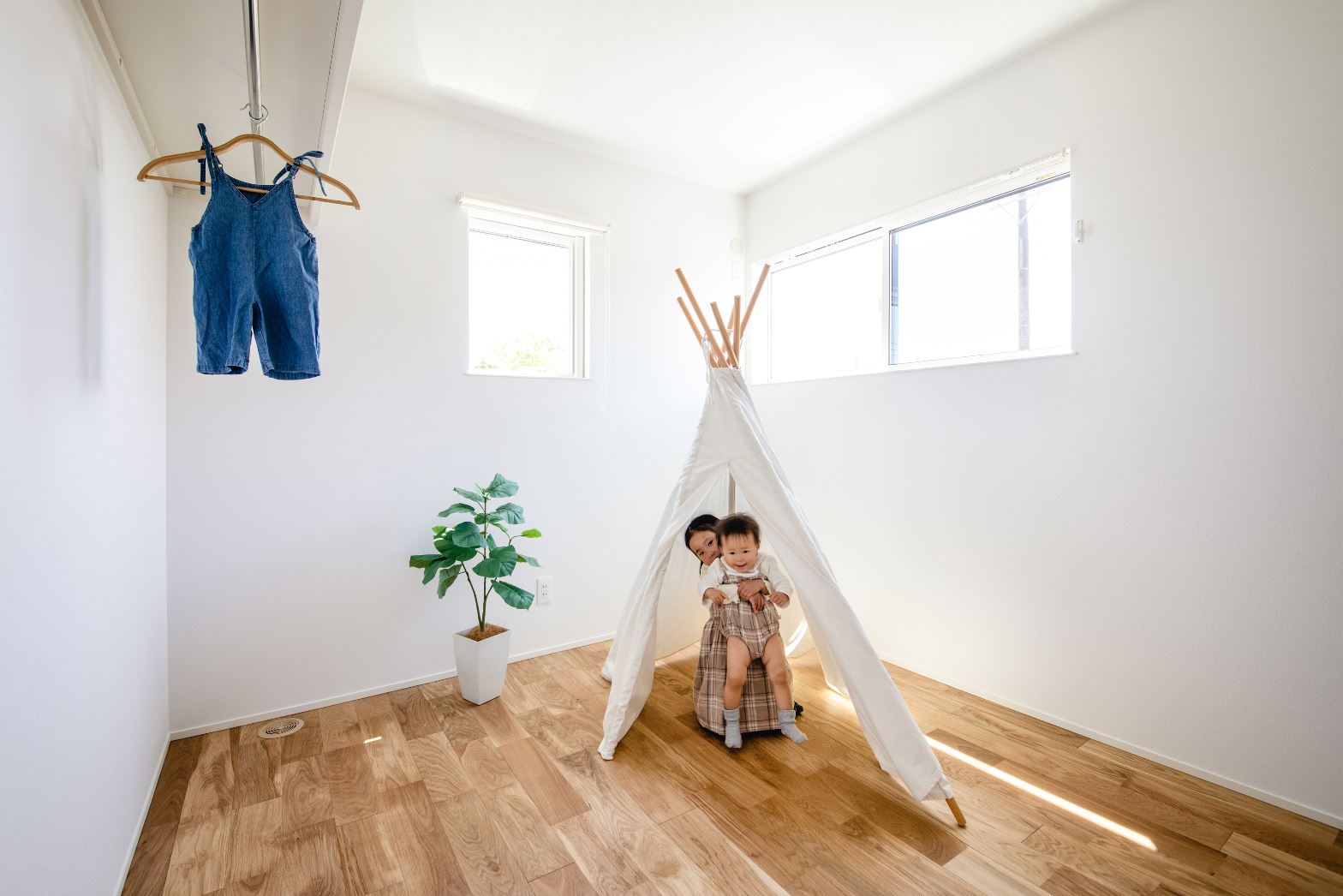 S.CONNECT（エスコネクト）【デザイン住宅、収納力、間取り】こども部屋の収納は扉を設けないことで、空間をより広く感じることができる