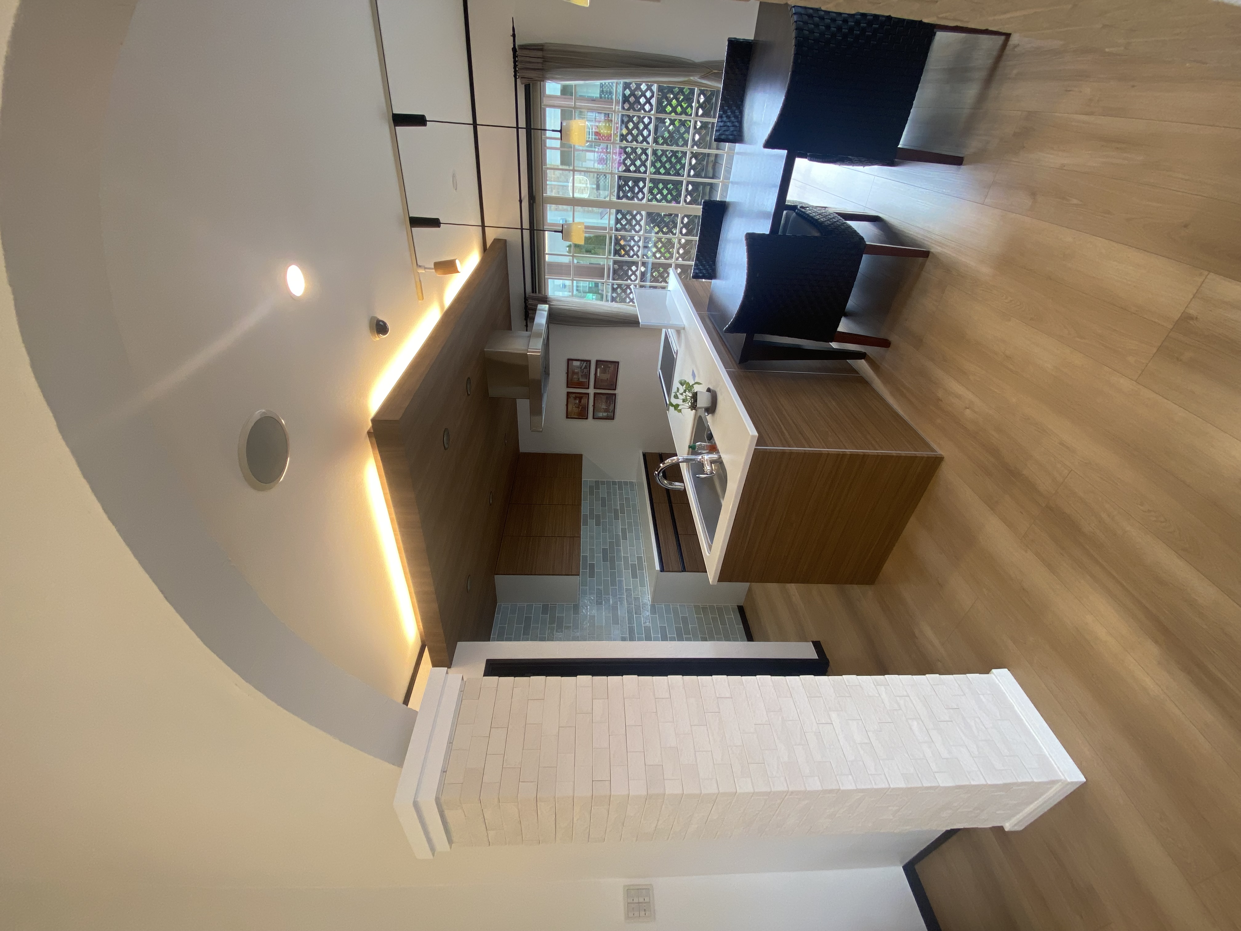 勾配天井×かわいい洗面台！家族が笑顔になれる住宅♪