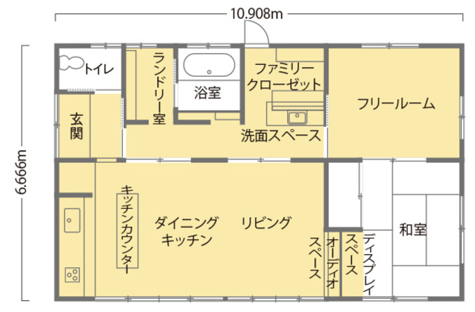 リノベーション後の間取り図