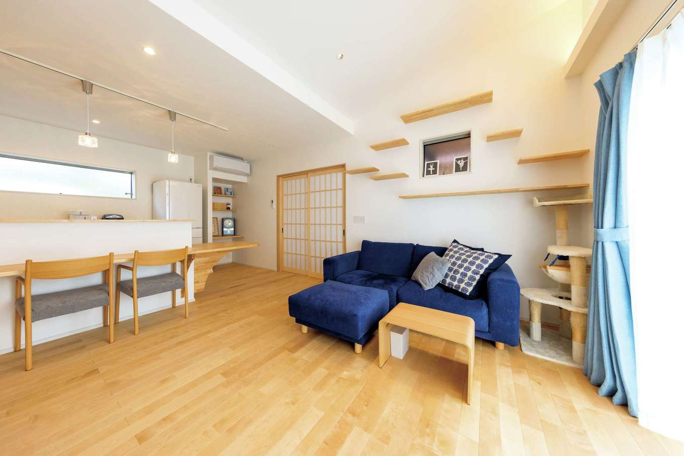 内田建設｜16.5畳とちょうどいいLDK。キャットウォークも造作