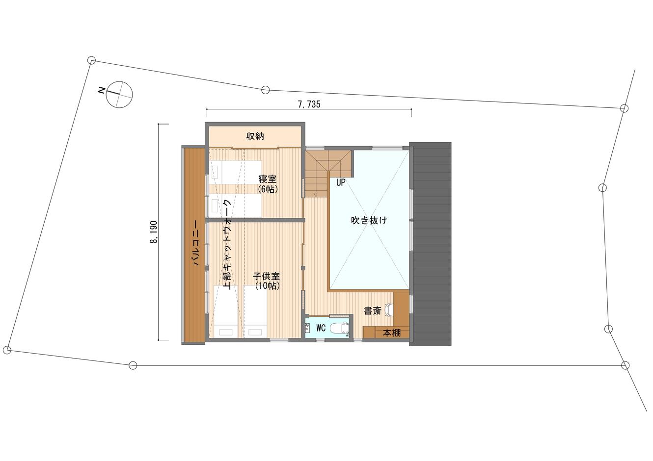 荒川工務店（ASJ豊橋スタジオ） 収納力と快適さを両立させた住まい 2階