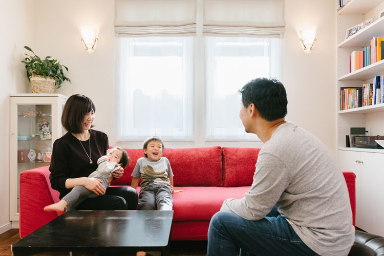 ナカゴミ建設【収納力、間取り、趣味】家族の笑い声が絶えない住み心地抜群のリビング