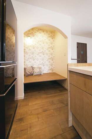 おこもりスペース「ヌック」は、将来子どものお昼寝スペースにも使えそう