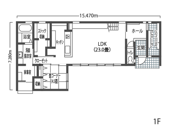 ホームプラザ大東 つながりも便利も楽しさも叶った！ サッカー好き、共働き夫婦の家 1F