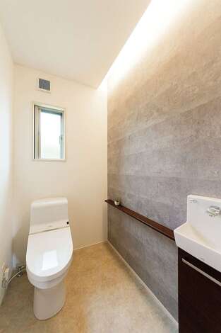 将来を考え、あえてトイレの面積は広くした