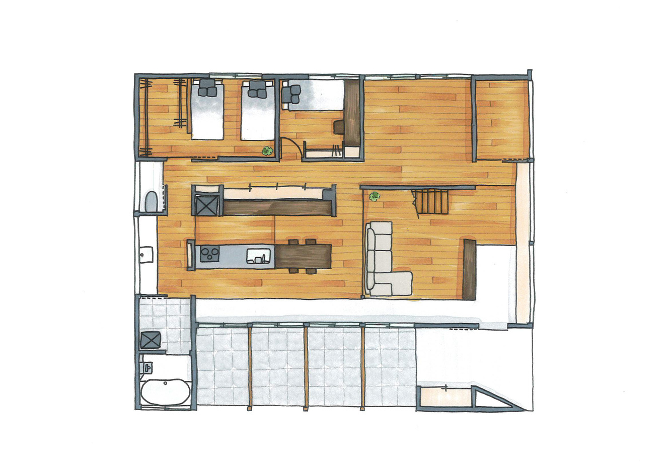 住家 JYUKA つながる家～絆～ １階
