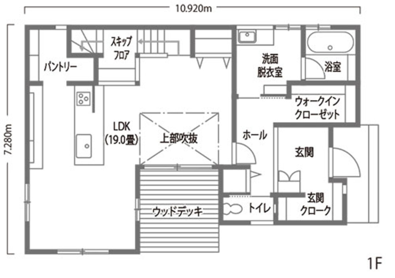 HAPPY HOUSE（山田工務店） 緑とシンプルな小物が似合う、洗練＆ナチュラルハウス 1階
