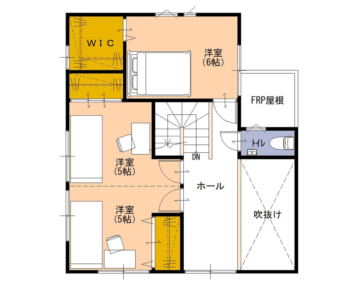 HAPPY HOUSE（山田工務店） 家族みんなが安らぎ、くつろげる3LDK 2階