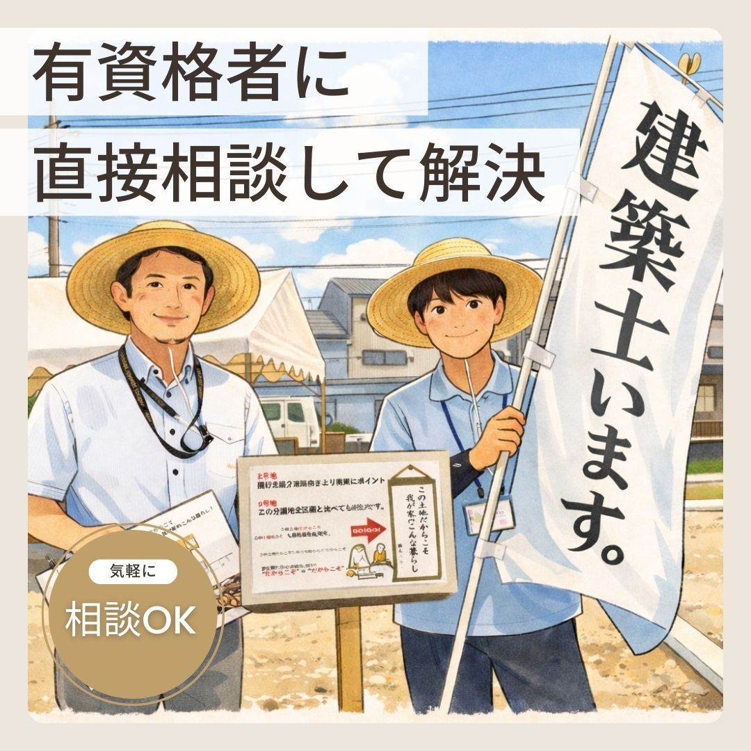 有資格者に直接相談！土地？建物？お金？　家づくりの第一歩を興友ハウスから