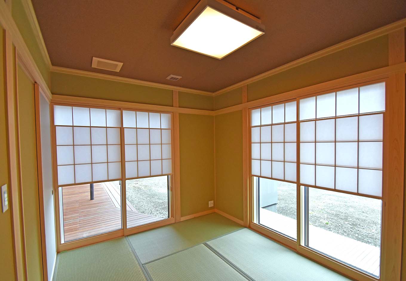 Techno Home Aizawa【デザイン住宅、省エネ】正統派な作りの和室は客間としても多目的にも活用できる