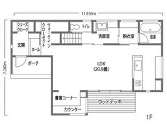 光あふれ風そよぐ、吹抜けと大開口リビングのある家