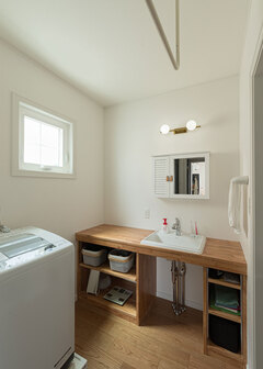 洗面台は使い勝手を考慮した造作