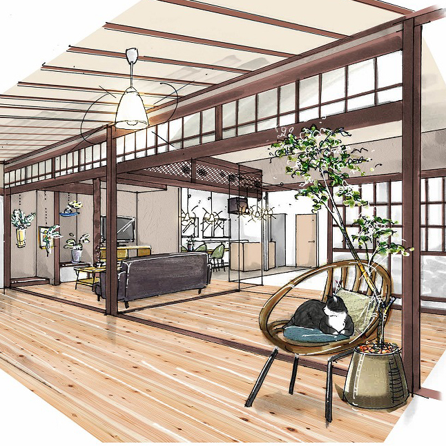 美術と建築を融合させた、リノベーション専門店