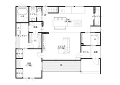 無垢材と磁器タイルが彩る上質な大人の邸宅