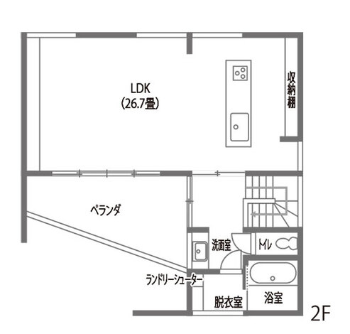 TENアーキテクツ 一級建築士事務所 多彩なくつろぎをもたらす解放感と“おこもり感”のある家 2階