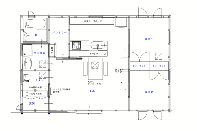 明城 1,000万円台で叶えたオール自然素材の木の家 １階