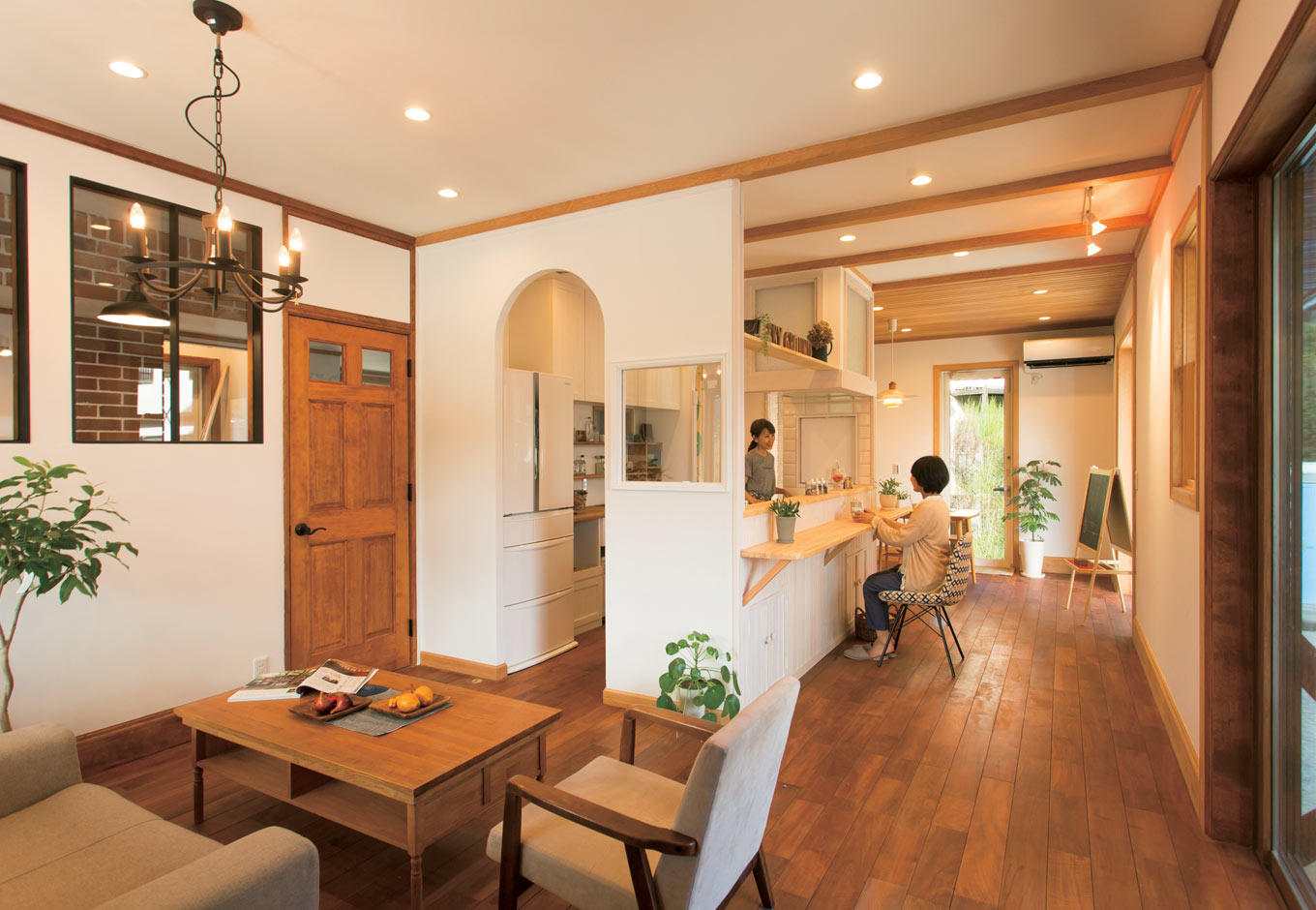 遊び心のあるダイニング