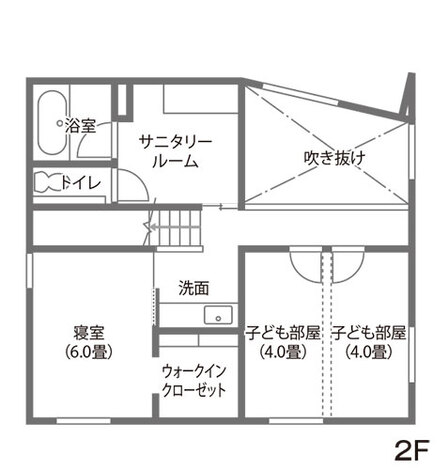 住家 JYUKA 光が移ろう土間のある「trunk house」で、旅のようなワクワクを 2F