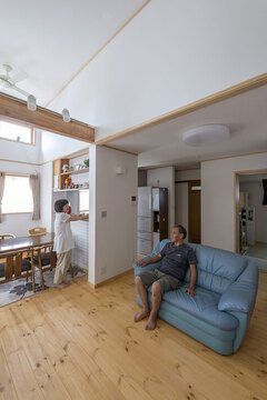 採光と採風を特にこだわった1FLDK。自然素材が多いからお孫さんが遊びにきても安心