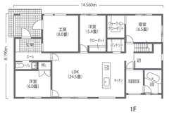 リゾート感覚でゆったり暮らせるシーサイドの平屋建て