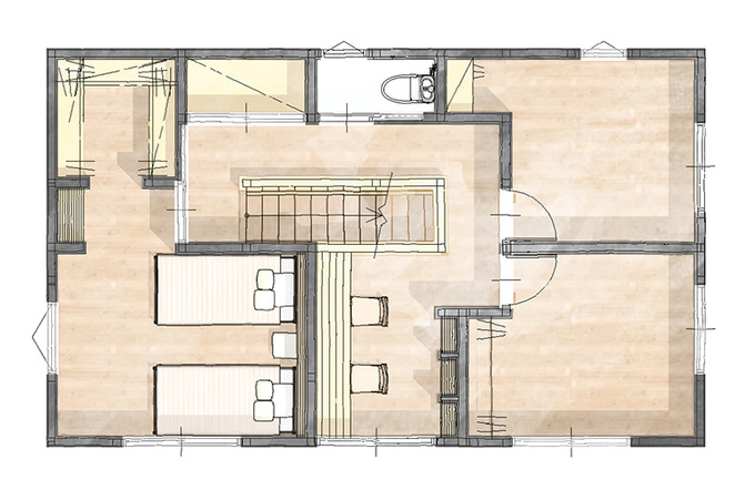 ほっと住まいる ぬくもりのあるデザインと家事ラク動線が暮らしの味方 2階