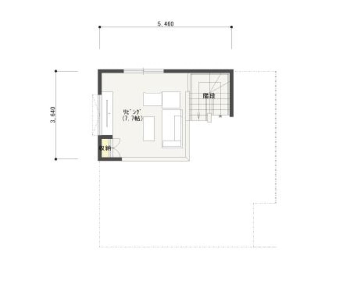 エフエフ住宅 隣家に囲まれた敷地でも明るさとプライバシーを確保できる中2階リビングのある解放感あふれる家 中2階