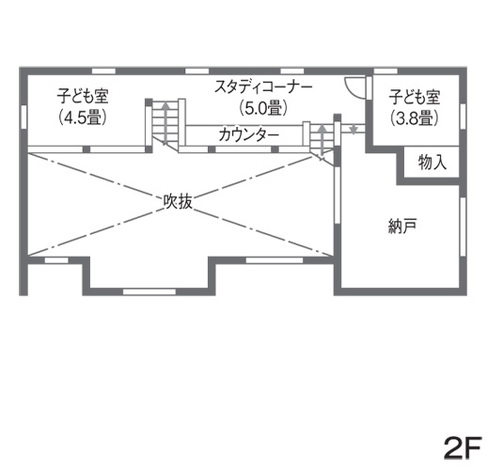 Select工房 土間リビングと２つの階段遊び心満載の楽しい我が家 2F