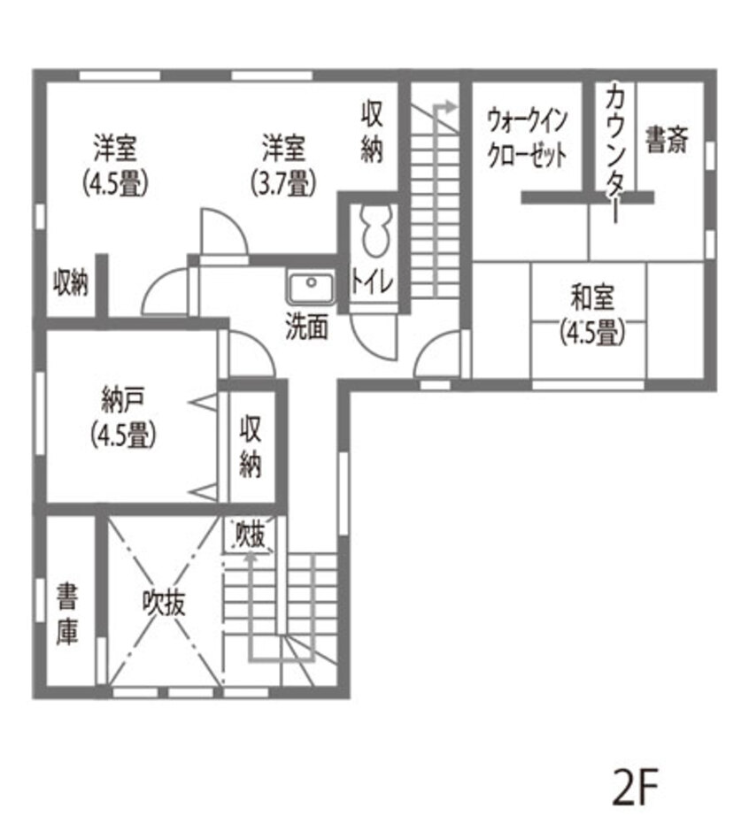 イシカワ 子どもと愛猫が楽しめる「面白い家」 2階