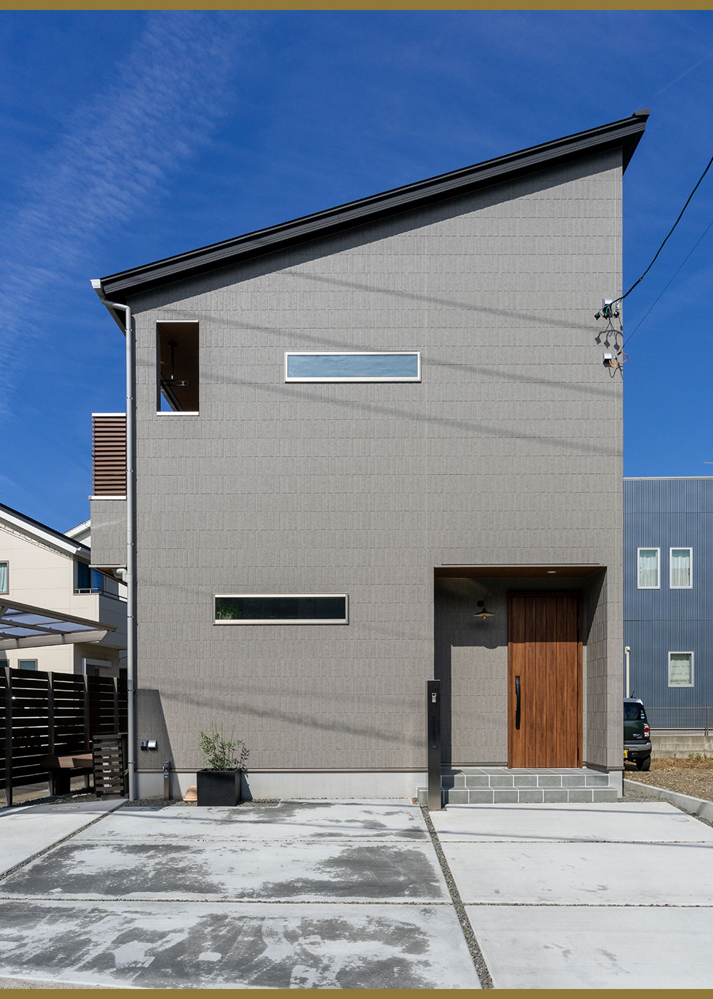 寺田工務店【デザイン住宅、省エネ、間取り】シンプルな外観