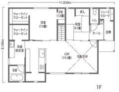 豊かな時間をもたらす大きなロフトのある平屋