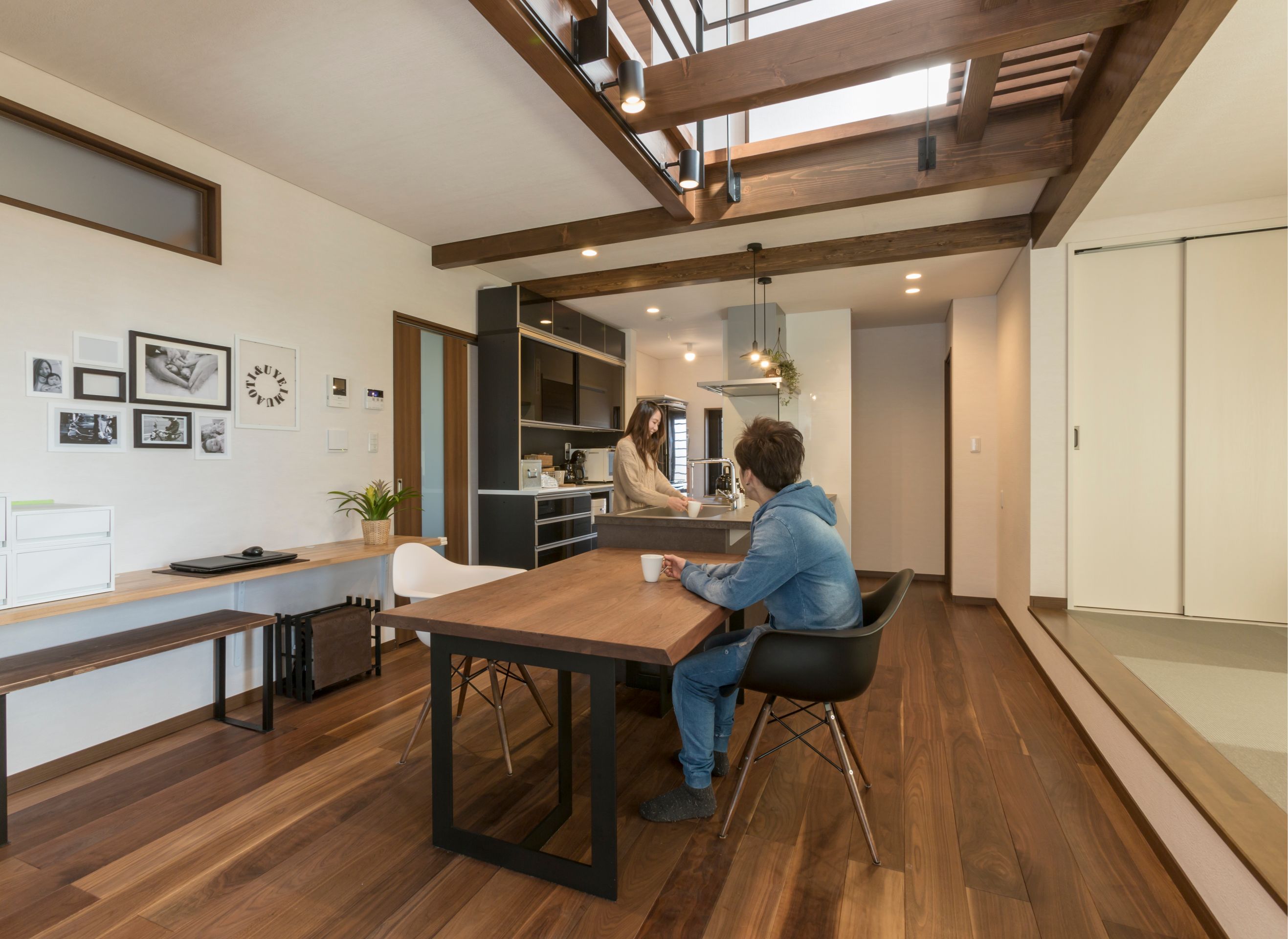 丸洋建設 ハウスオブハウス【趣味、間取り、ガレージ】和室の連なる大空間のLDK