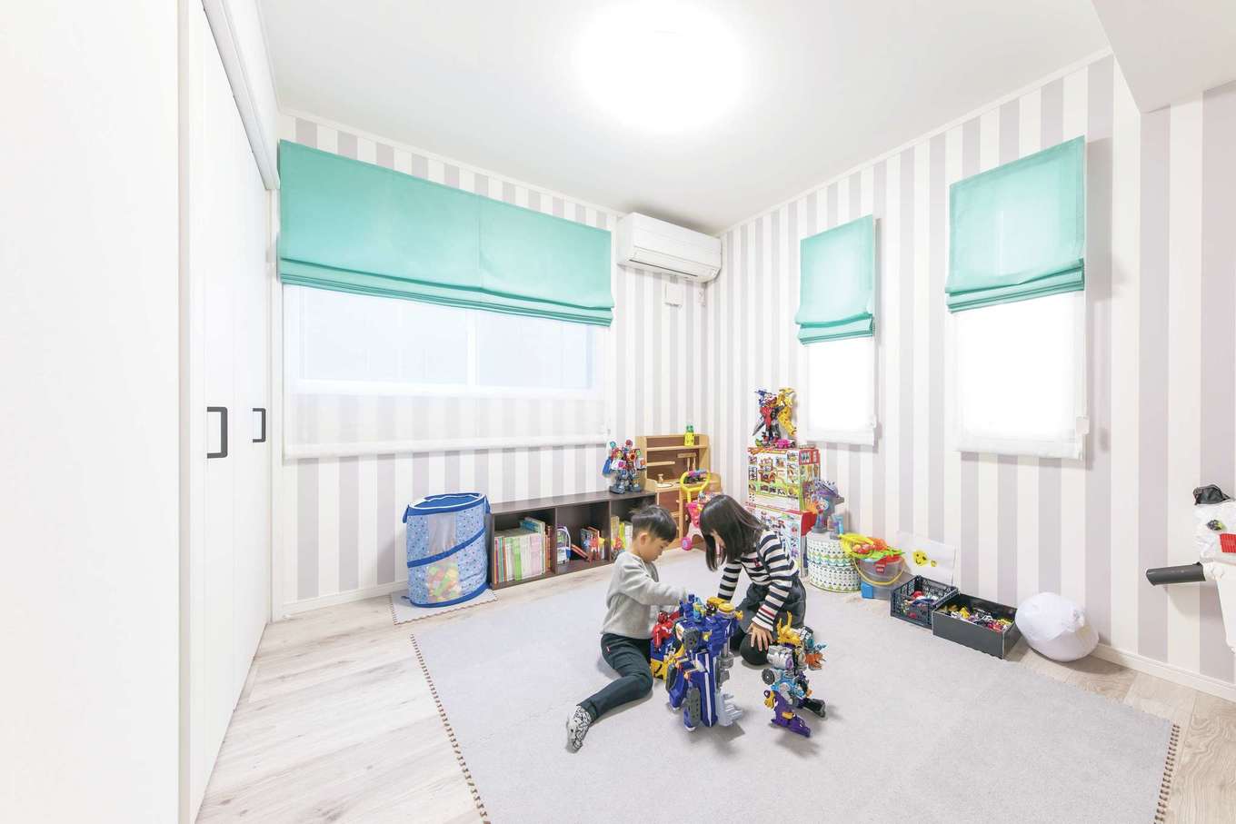 ハートホーム【デザイン住宅、収納力、自然素材】姉弟それぞれに個室ができて、友達を呼びやすくなった