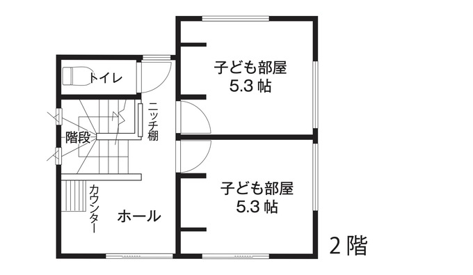 エスホーム シームレスな外観と開放感をもたらす家 ２階