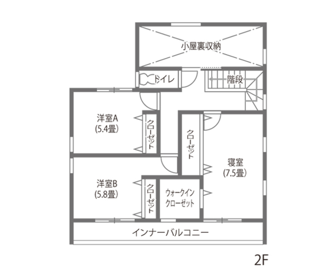 イデキョウホーム 一生暮らす家だから、飽きないようシンプルに 2階