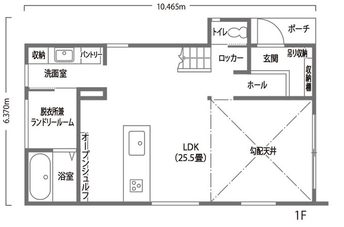 R＋house御殿場（岳南建設） 愛猫も一緒の楽しい暮らしを具現化した高性能住宅 1階