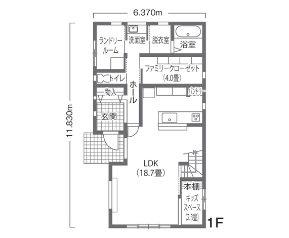 甲静ハウジング ママ目線で設計した家事ラク・育児ラクの家 1F 
