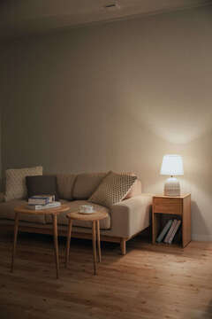 ソファでくつろぐ時間が日々の楽しみ