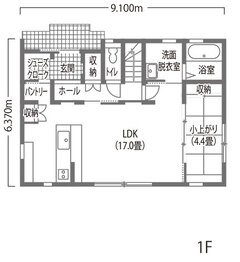 吹き抜けのLDKと屋上テラス。毎日を楽しく便利に！