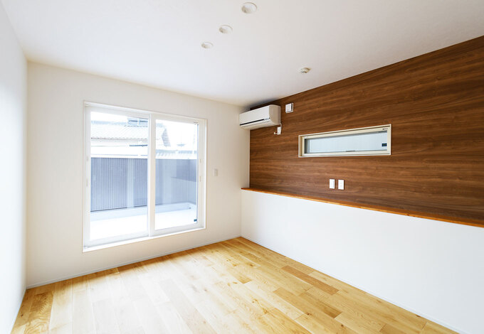 寝室とつながるテラス