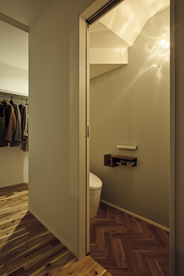 水回りとファミリークローゼットが隣接