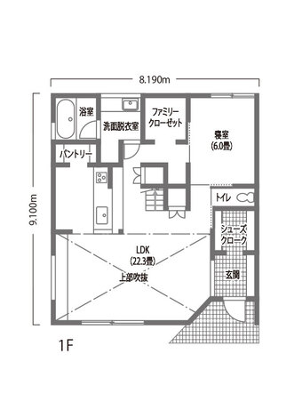 ほっと住まいる 家族との大切な思い出を刻む 塗り壁と無垢の木に包まれた丁寧な暮らし 1階