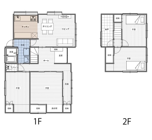 リノベーション後の間取り図