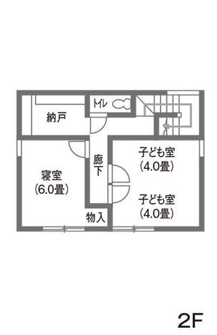 金子工務店/めぐみ不動産 回遊動線のある二世帯住宅で快適に暮らす 2階