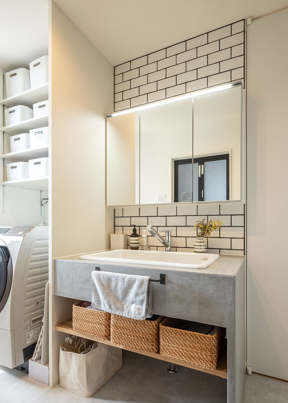 金子工務店/めぐみ不動産【デザイン住宅、子育て、建築家】洗面台