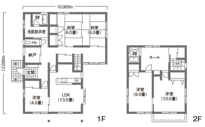 リノベーション前の間取り図
