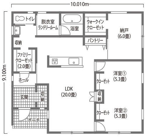ＩＤＫ 住まいの発見館 家事ラク・省エネ・コスパ最強の平屋 1階