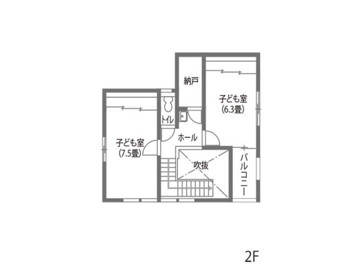 内田建設 豊橋市　どこにいても楽しい家 2階